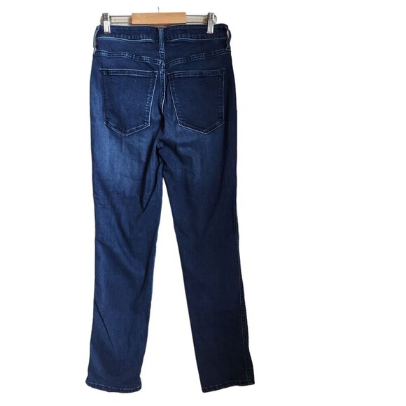 Madewell Curvy Stovepipe Jeans Womens 26T Blue‎ Straight Mid Rise Stretch 26x29" - Picture 3 of 12